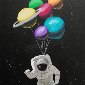 Art night: Space Oddity, as one of the best team event idea