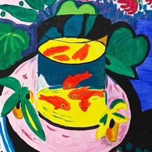 Art night: Matisse - team painting: best team building activity idea